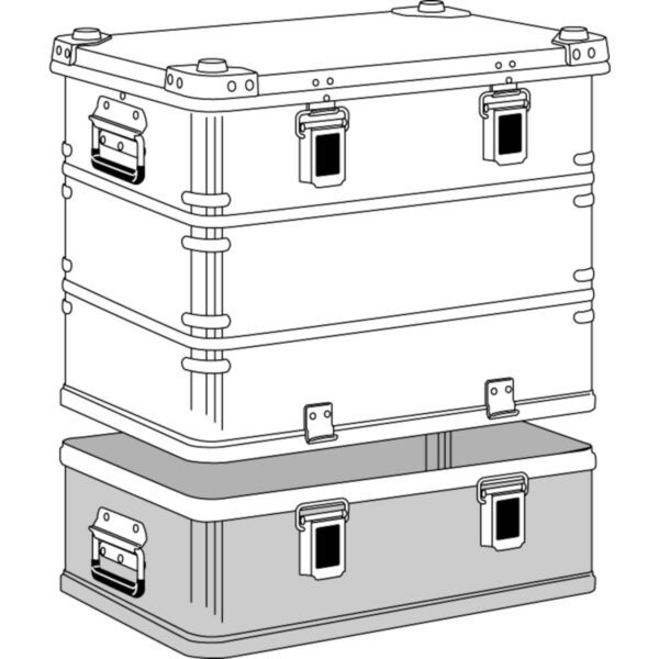 zarges transportkiste k 470 plus haubenbehaelter 2