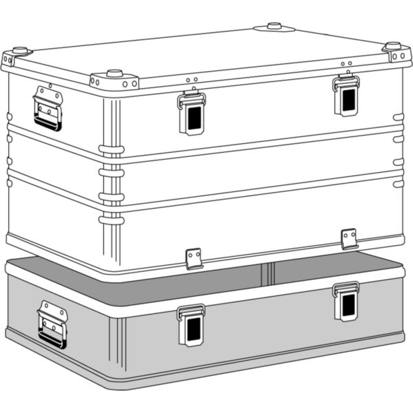 zarges transportkiste k 470 plus haubenbehaelter 3