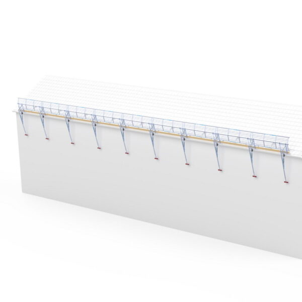 Euroline Dach-Absturzsicherung für Schrägdächer Set für Gesamtlänge: 27 m